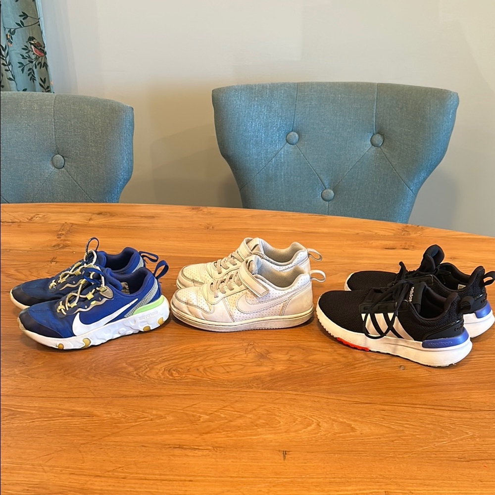 Nike and Adidas Kids 13C Sneakers
